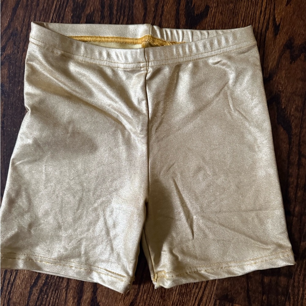 American Apparel Gold Bike Shorts